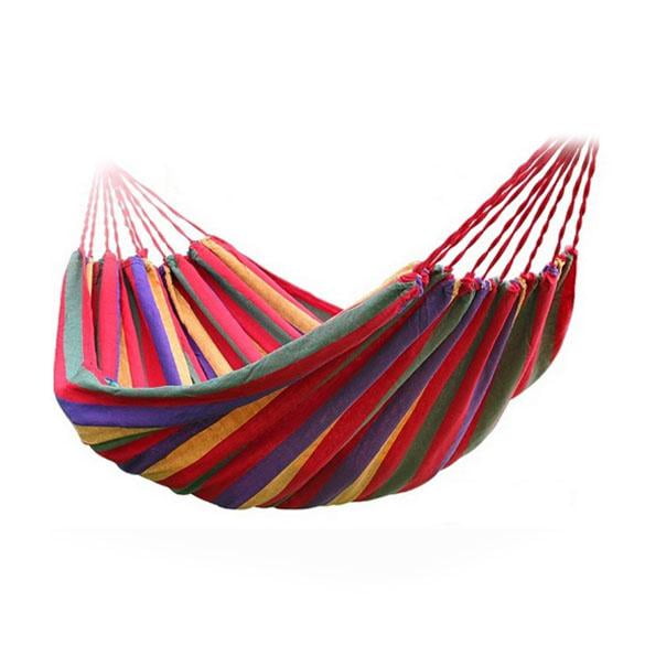 A1ST Portable Outdoor Garden Hammock Hang BED Travel Camping Swing Canvas Stripe A1ST Portable Outdoor Garden Hammock Hang BED Travel Camping Swing Canvas Stripe